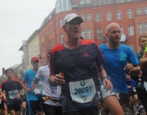 John Peter King na Maratona de Berlim